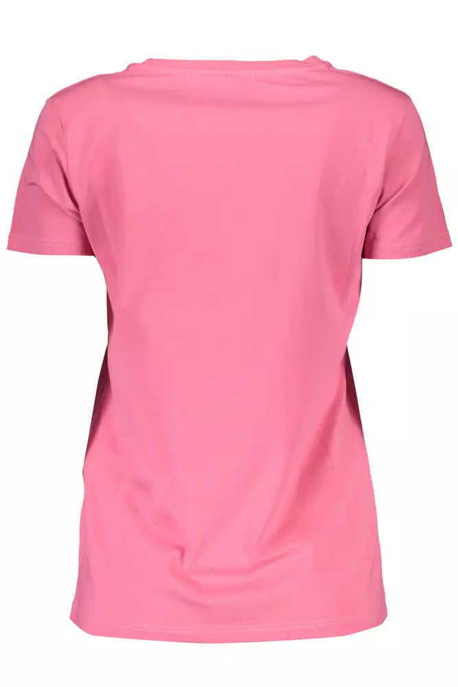  - Pink Cotton Women T-Shirt