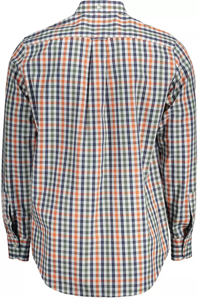  - Green Cotton Men Shirt