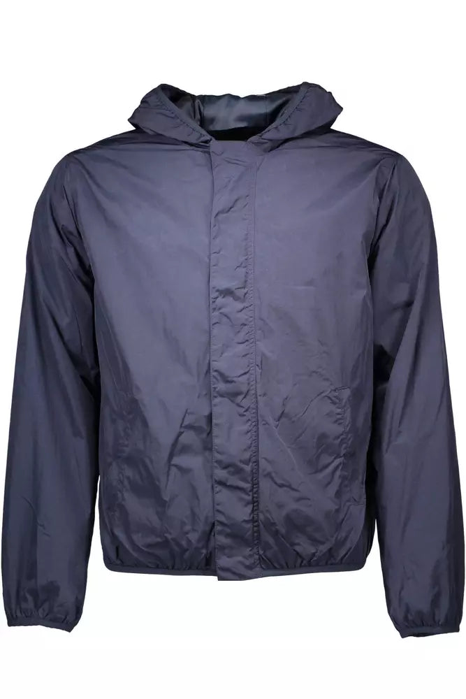  - Blue Nylon Men Jacket