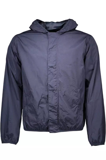  - Blue Nylon Men Jacket