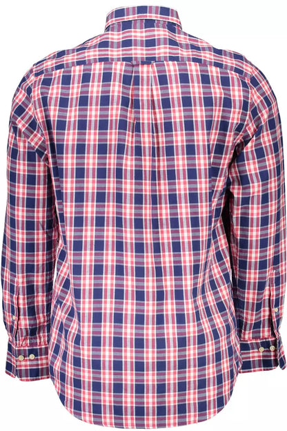  - Blue Cotton Men Shirt