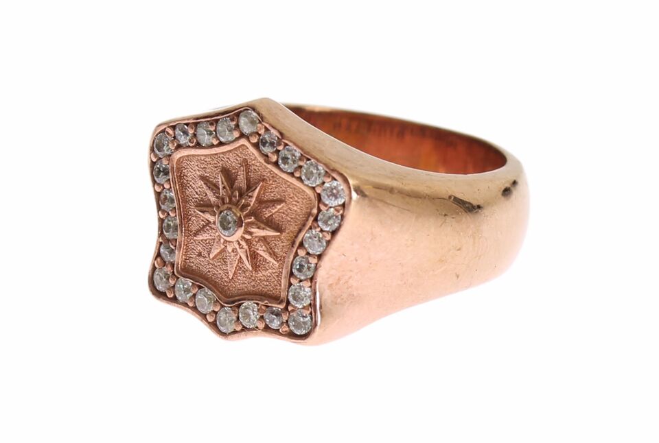  - Chic Pink Gold Plated Sterling Silver Ring