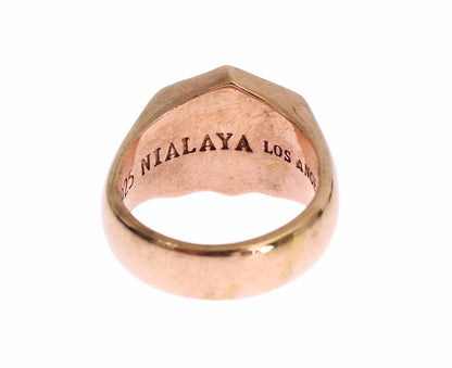  - Chic Pink Gold Plated Sterling Silver Ring