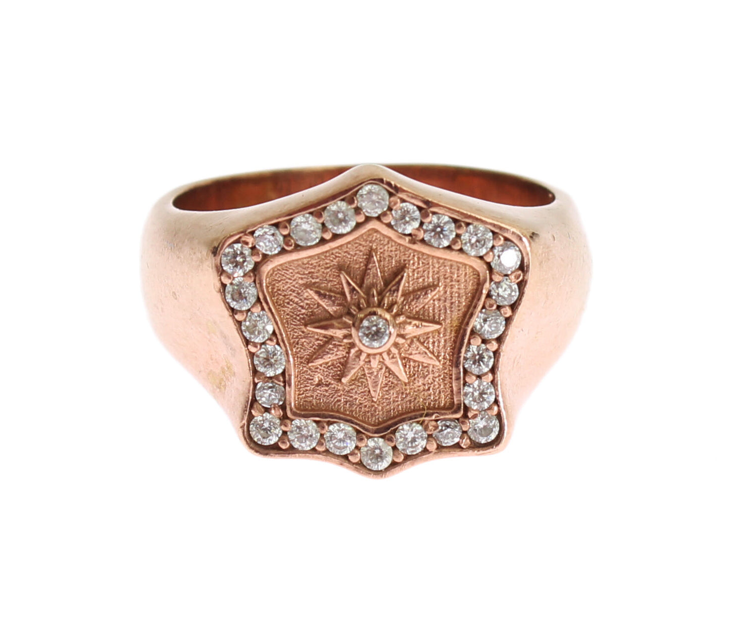  - Chic Pink Gold Plated Sterling Silver Ring