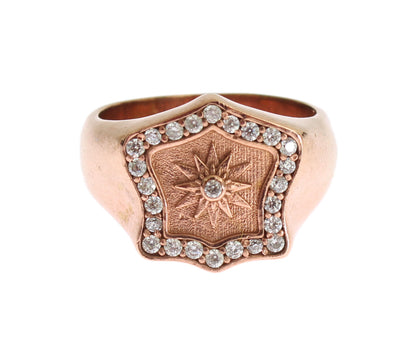  - Chic Pink Gold Plated Sterling Silver Ring