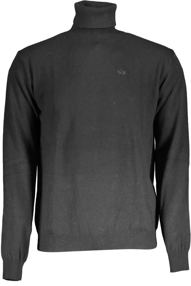  - Black Wool Men Sweater