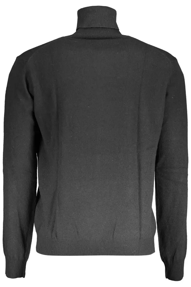  - Black Wool Men Sweater