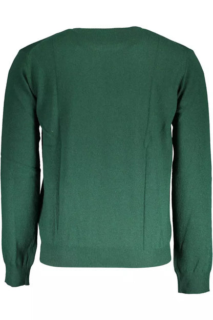  - Green Wool Men Sweater