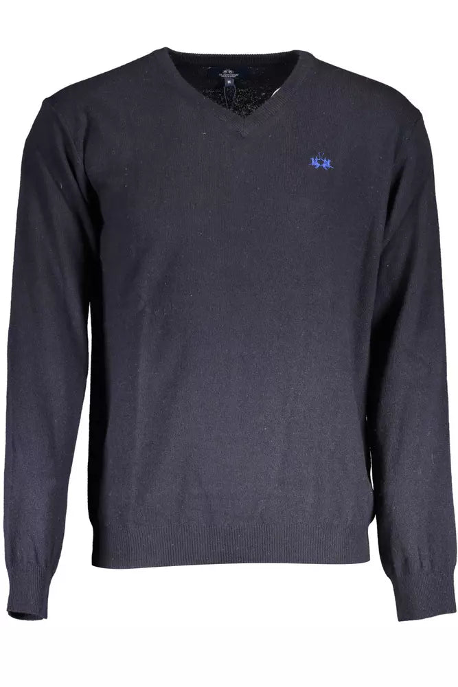  - Blue Wool Men Sweater