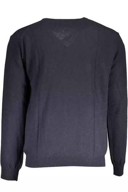  - Blue Wool Men Sweater