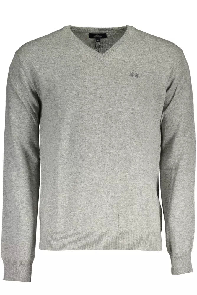  - Gray Wool Men Sweater