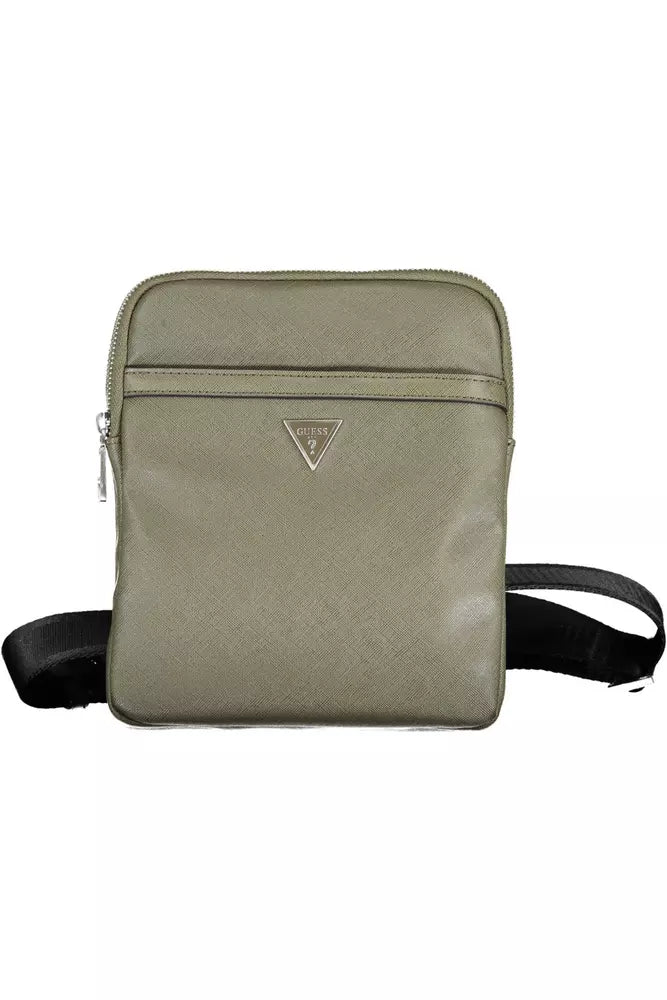  - Green Polyamide Men Shoulder Bag