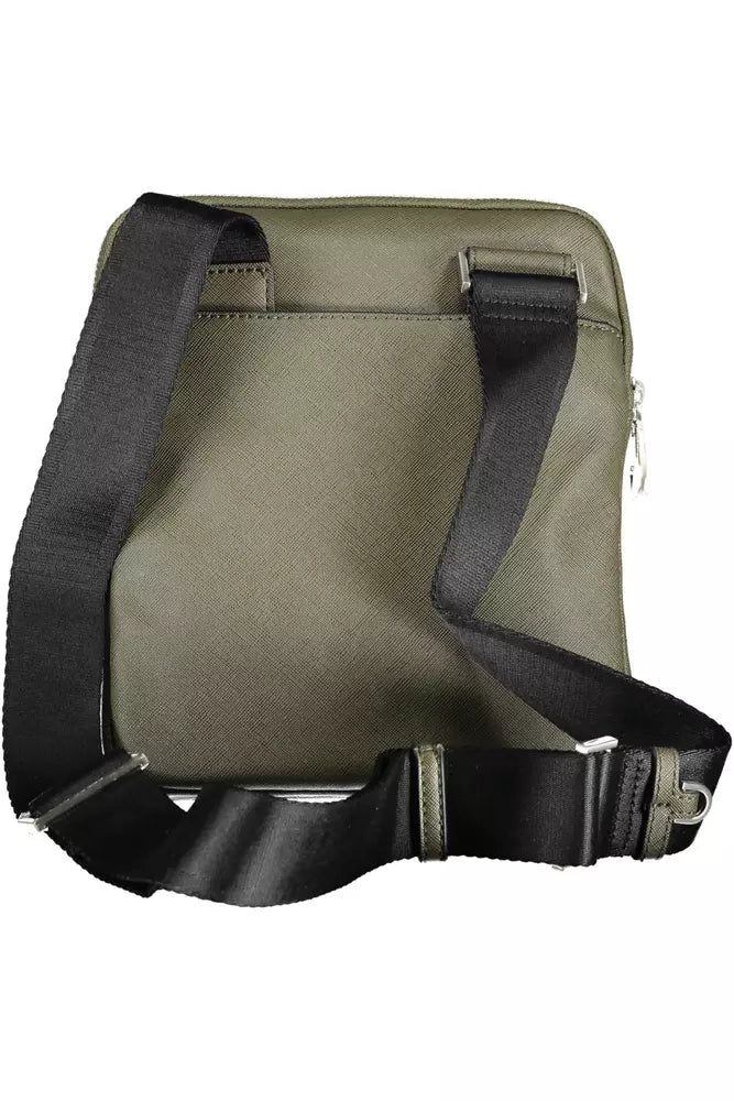  - Green Polyamide Men Shoulder Bag