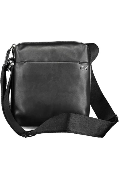  - Black Polyester Men Shoulder Bag