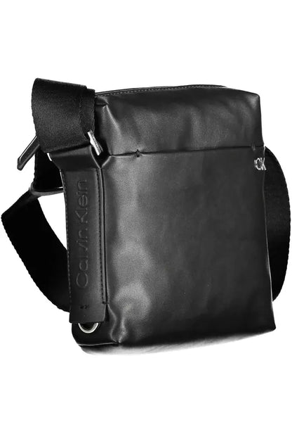  - Black Polyester Men Shoulder Bag