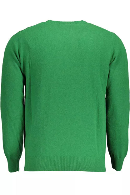  - Green Wool Men Sweater