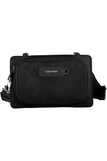 Black Polyester Men Shoulder Bag - The Luxe Alliance