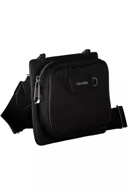 Black Polyester Men Shoulder Bag - The Luxe Alliance