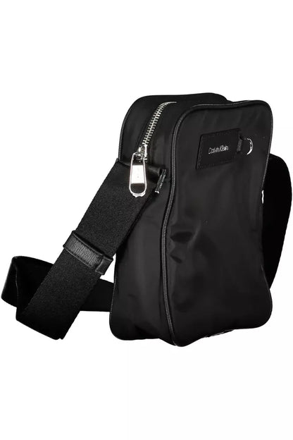 Black Polyester Men Shoulder Bag - The Luxe Alliance