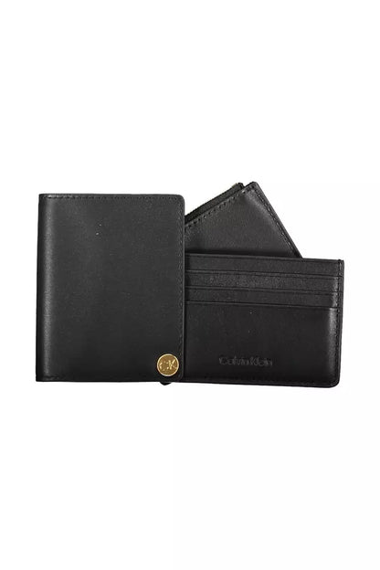 Black Leather Men Wallet - The Luxe Alliance