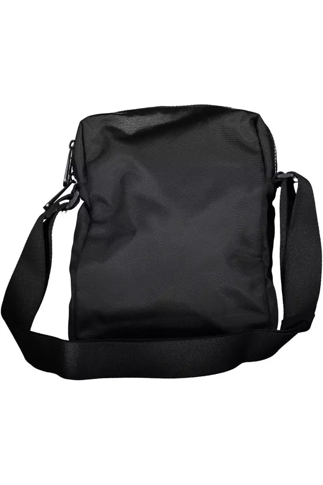 Black Polyester Men Shoulder Bag - The Luxe Alliance