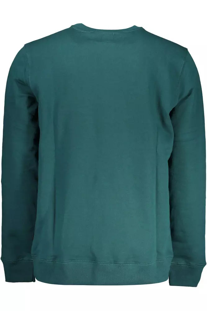  - Green Cotton Men Sweater