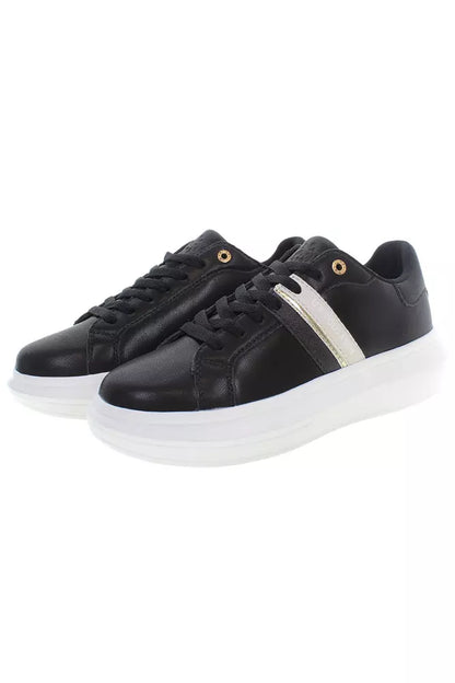  - Black Polyester Women Sneaker