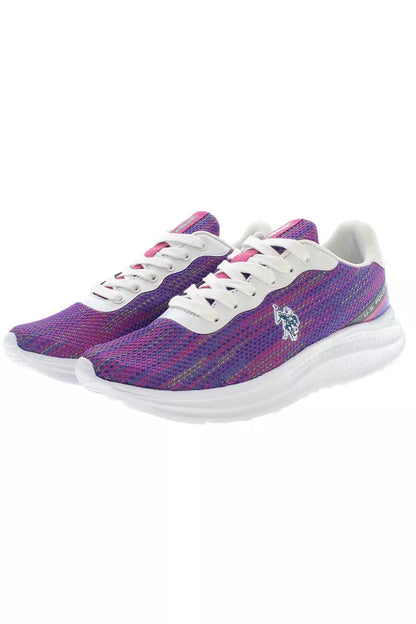  - Purple Polyester Women Sneaker