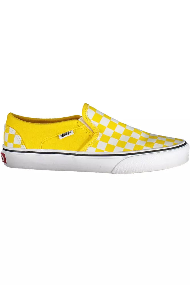  - Yellow Polyester Women Sneaker