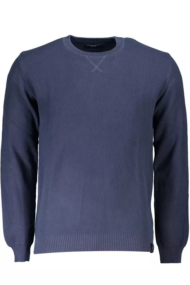  - Blue Cotton Men Sweater