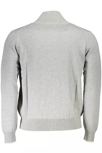  - Gray Cotton Men Sweater