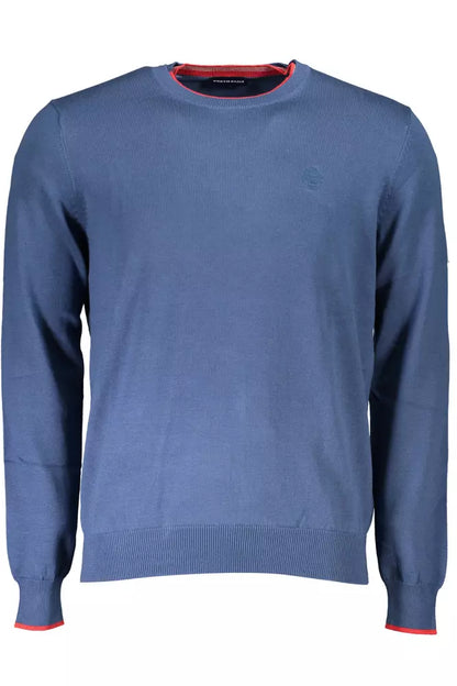  - Blue Cotton Men Sweater