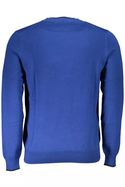  - Blue Cotton Men Sweater