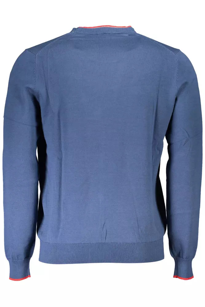  - Blue Cotton Men Sweater