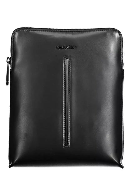 Black Polyester Men Shoulder Bag - The Luxe Alliance