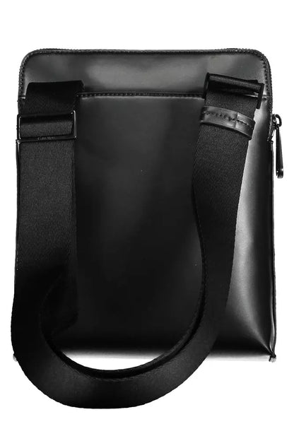 Black Polyester Men Shoulder Bag - The Luxe Alliance