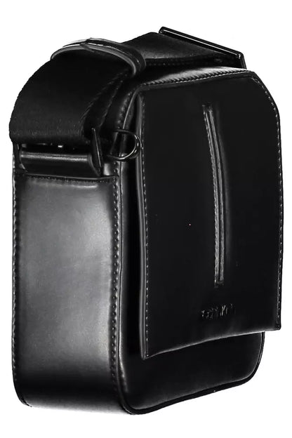 Black Polyester Men Shoulder Bag - The Luxe Alliance