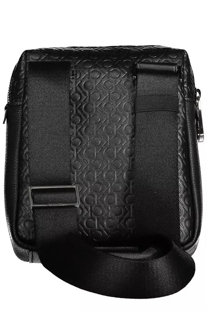 Black Polyester Men Shoulder Bag - The Luxe Alliance