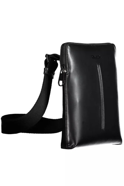 Black Polyester Men Shoulder Bag - The Luxe Alliance