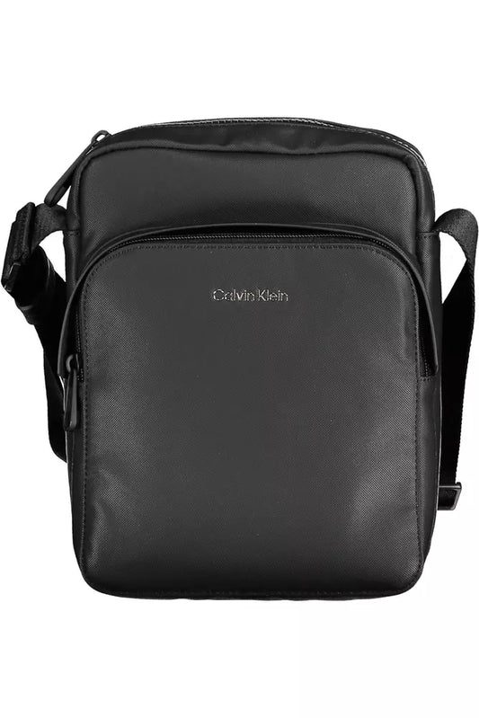 Black Polyester Men Shoulder Bag - The Luxe Alliance