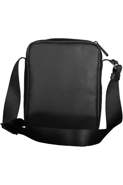 Black Polyester Men Shoulder Bag - The Luxe Alliance