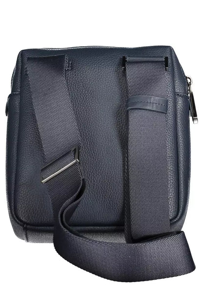  - Blue Polyester Men Shoulder Bag