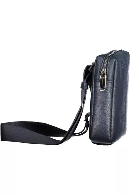  - Blue Polyester Men Shoulder Bag