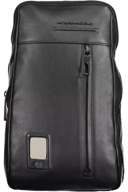  - Black Leather Men Shoulder Bag