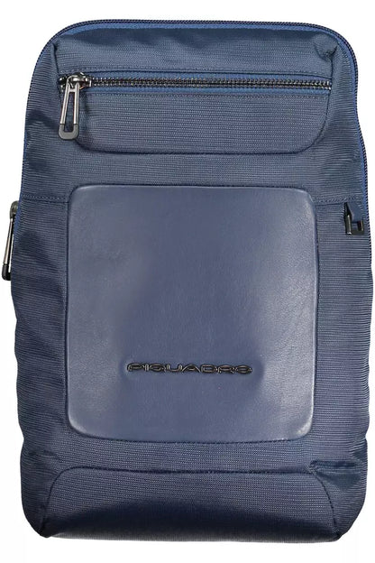  - Blue Recycled Men Shoulder Bag