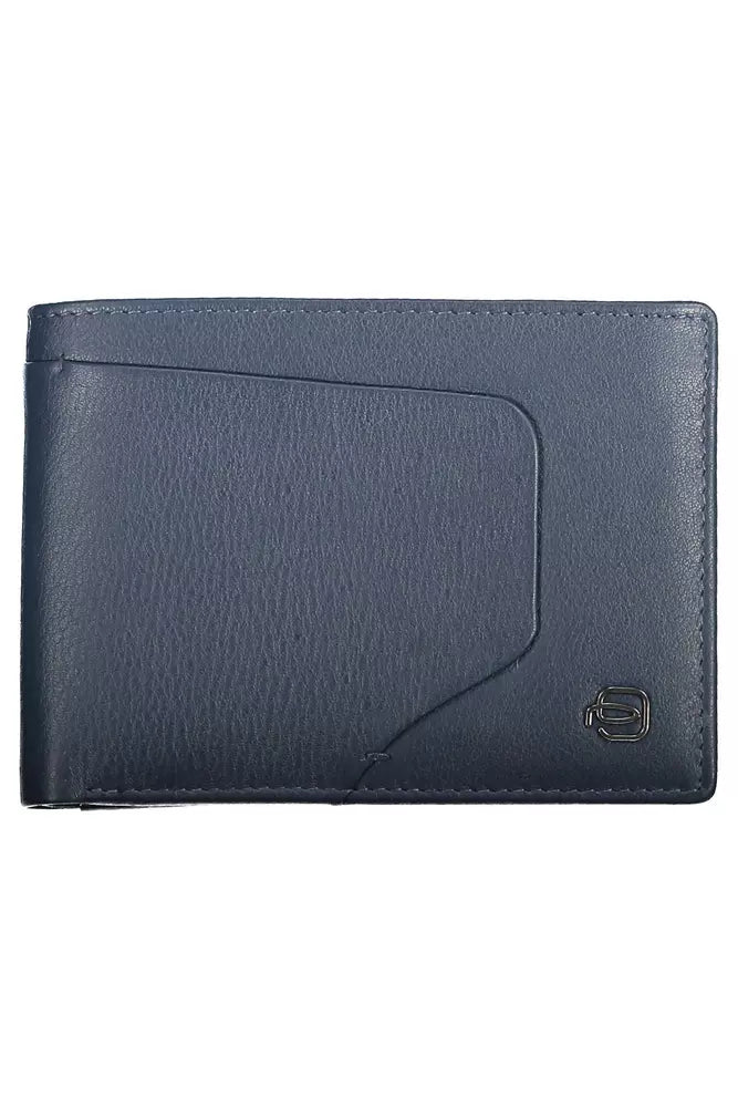  - Blue Leather Men Wallet