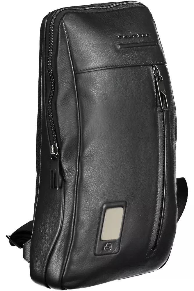  - Black Leather Men Shoulder Bag