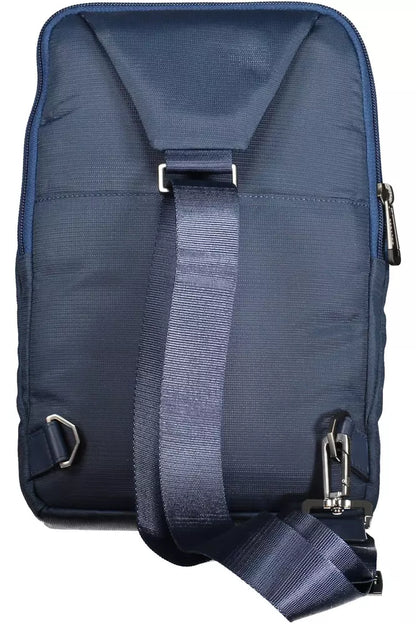  - Blue Recycled Men Shoulder Bag