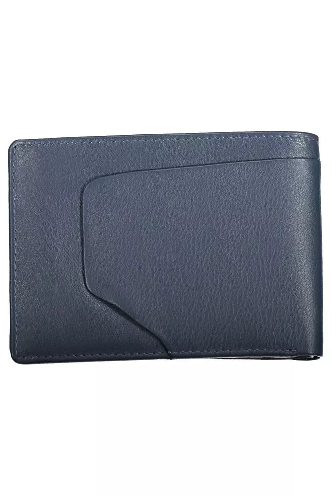  - Blue Leather Men Wallet