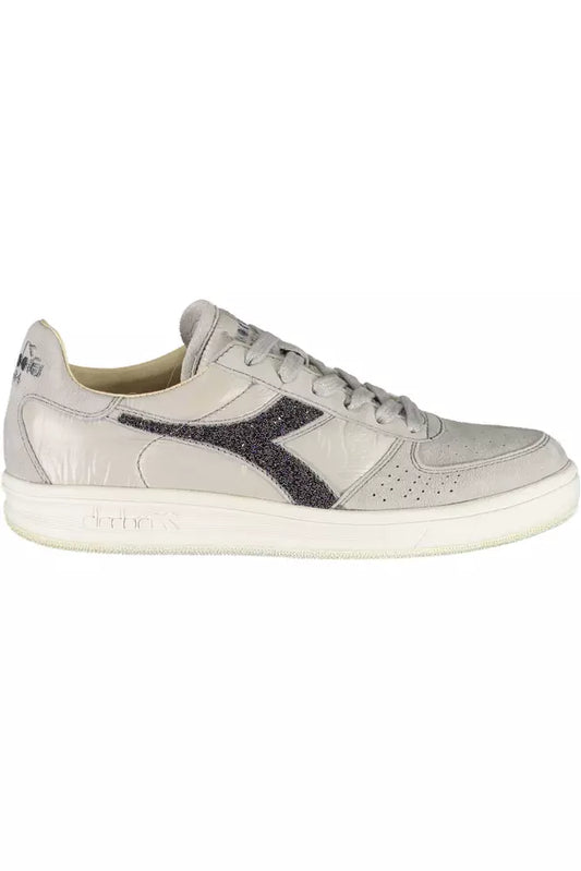  - Gray Leather Women Sneaker